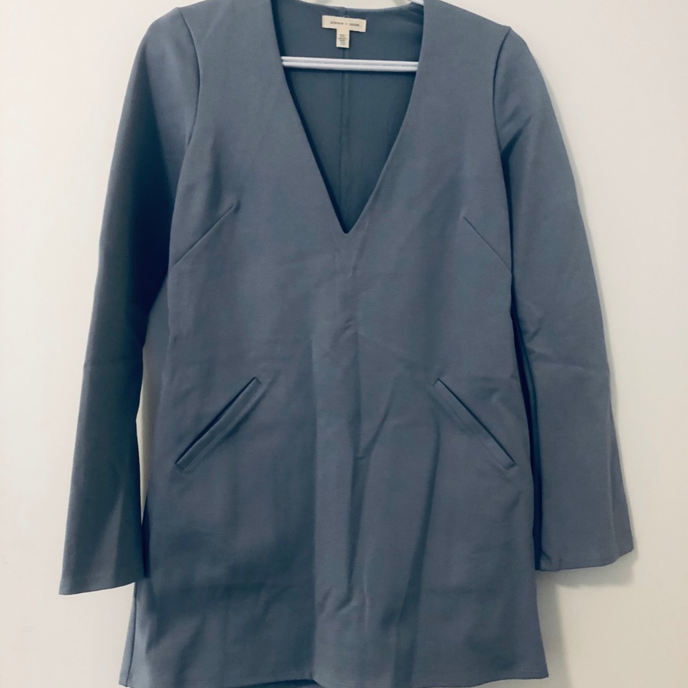Silence + Noise pastel blue mini dress